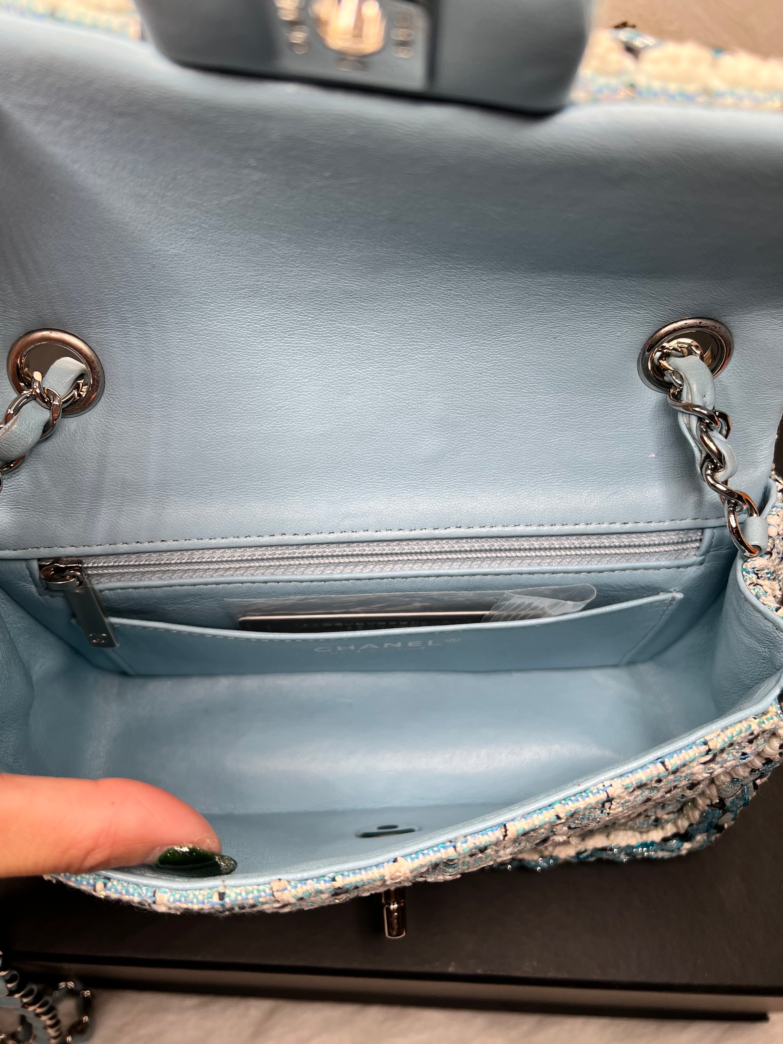 Chanel Tweed Mini Rectangle Bag