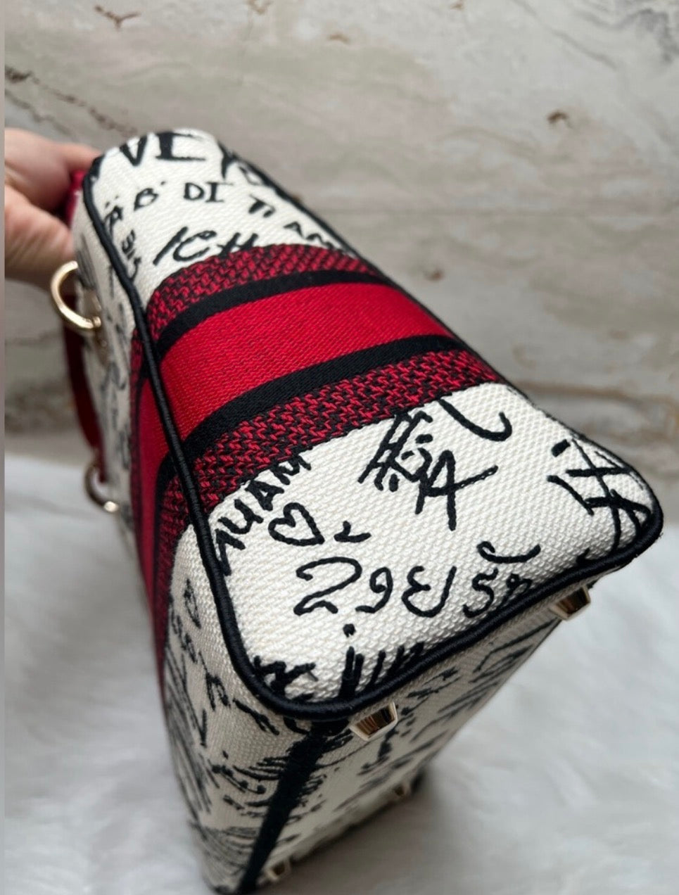 Lady Dior Graffiti Medium Size