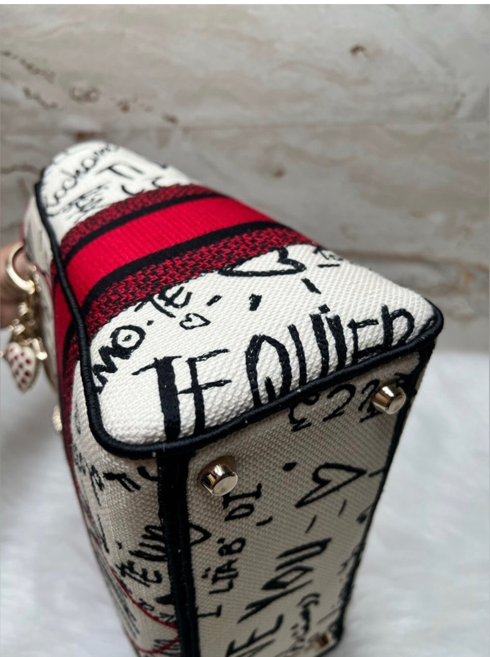 Lady Dior Graffiti Medium Size