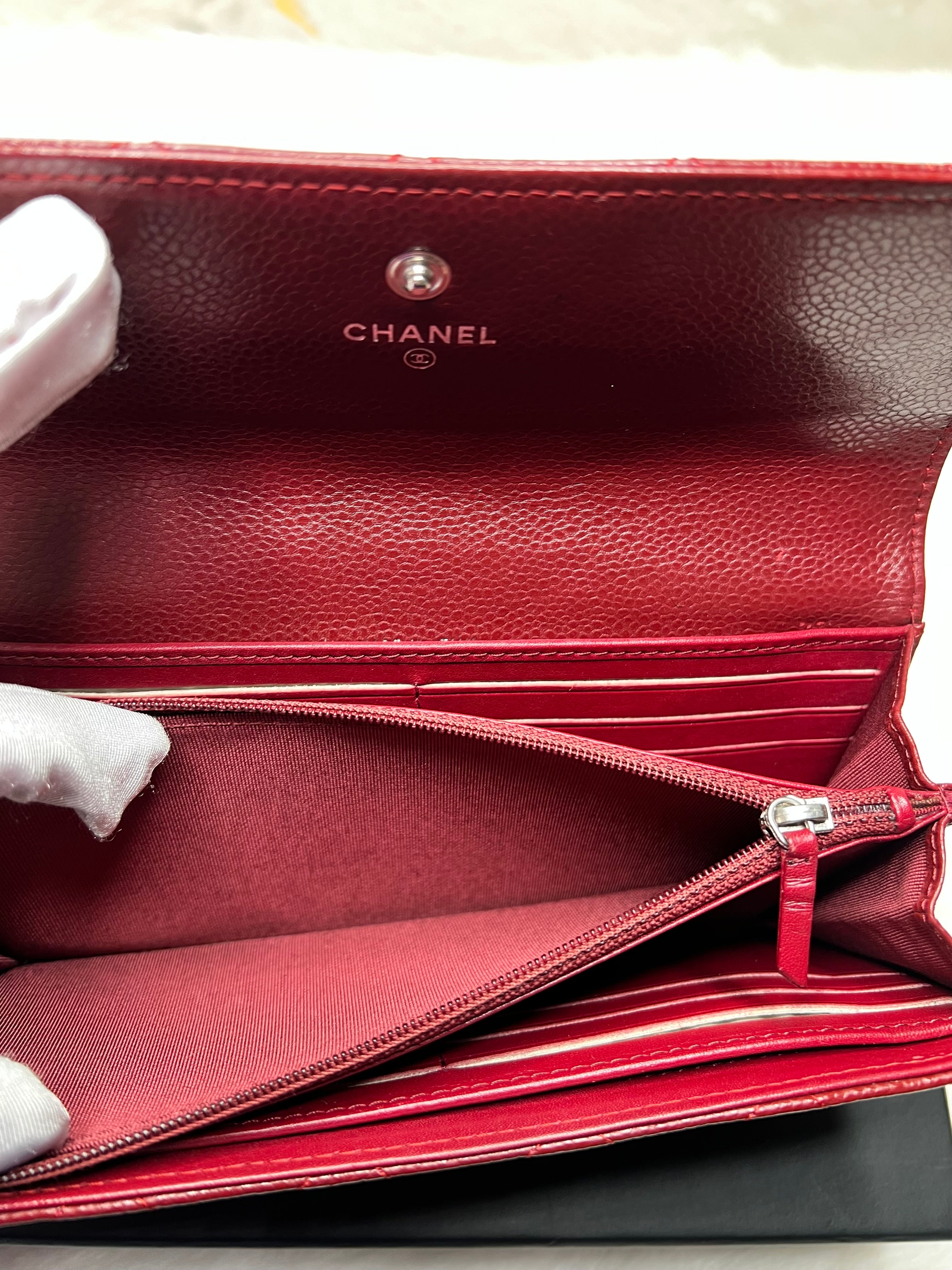 Chanel Caviar Long Wallet