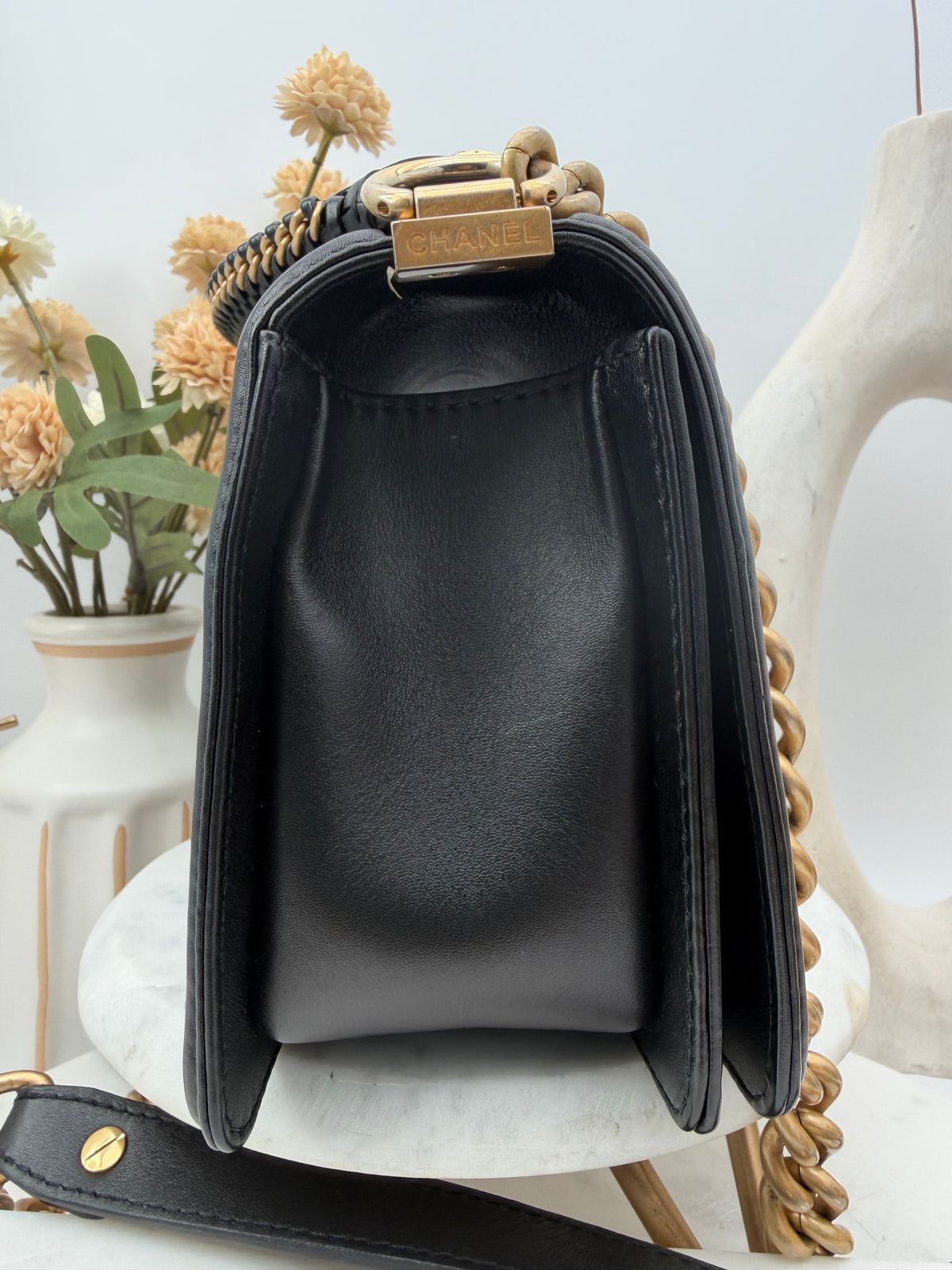 Chanel Boy Bag Top Handle