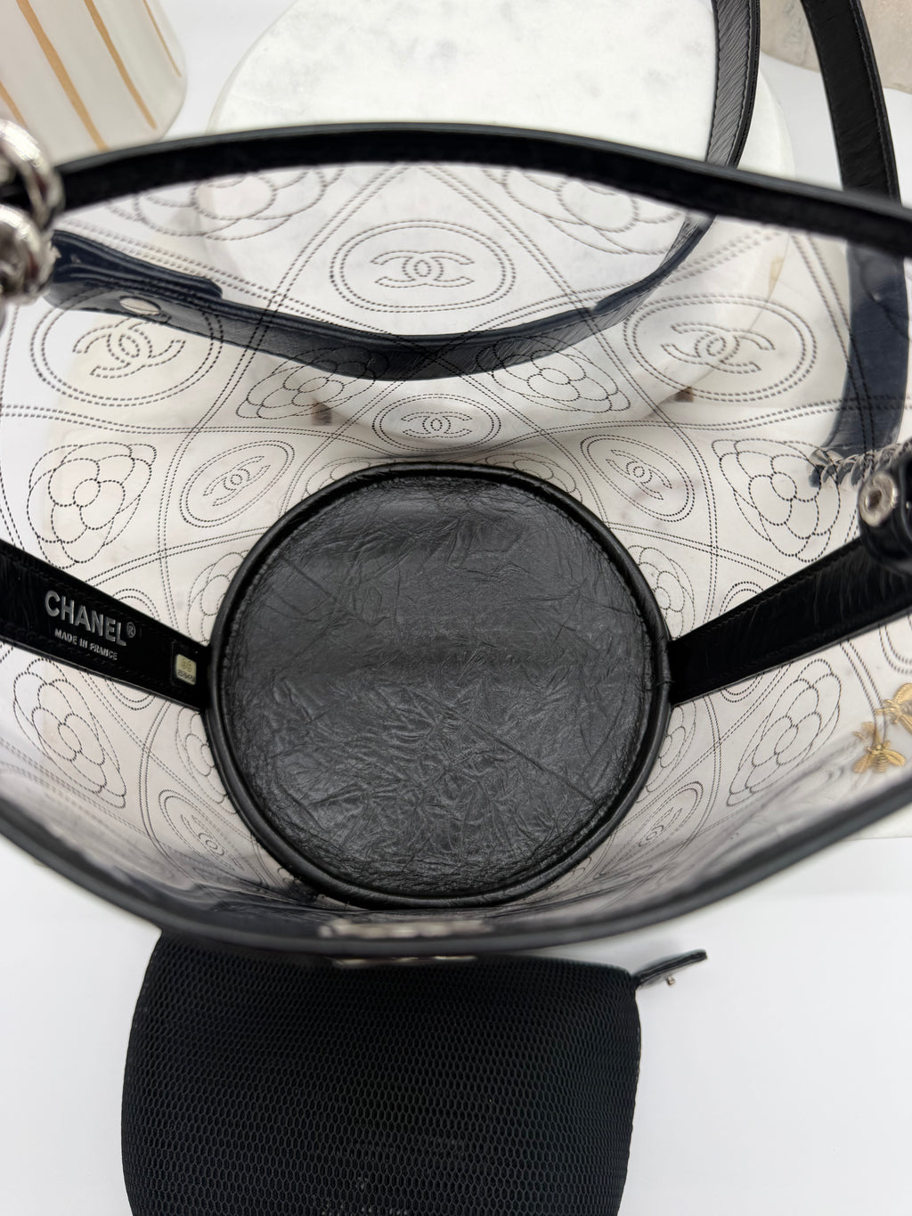 Chanel PVC Camellia Bucket Bag