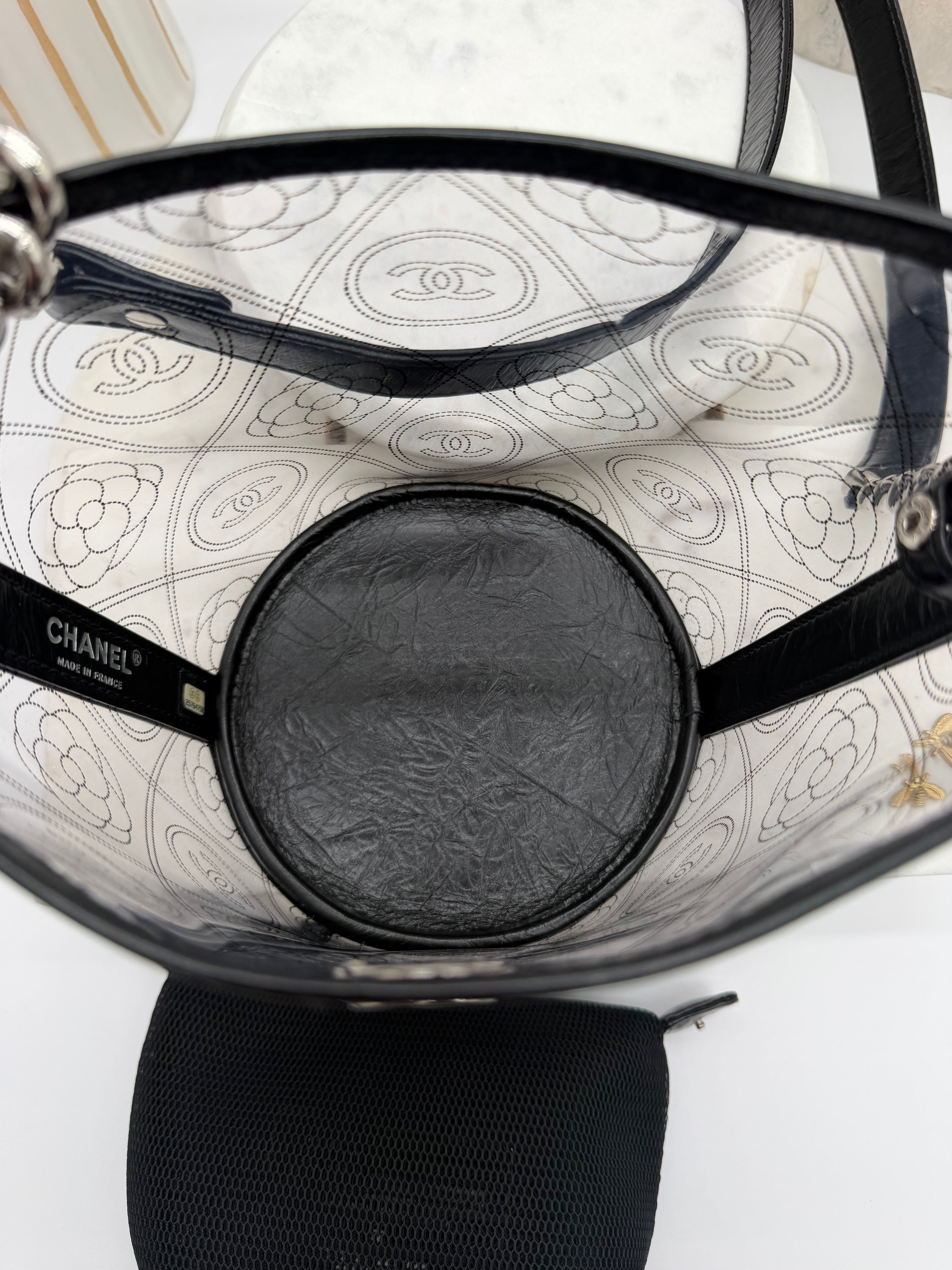 Chanel PVC Camellia Bucket Bag