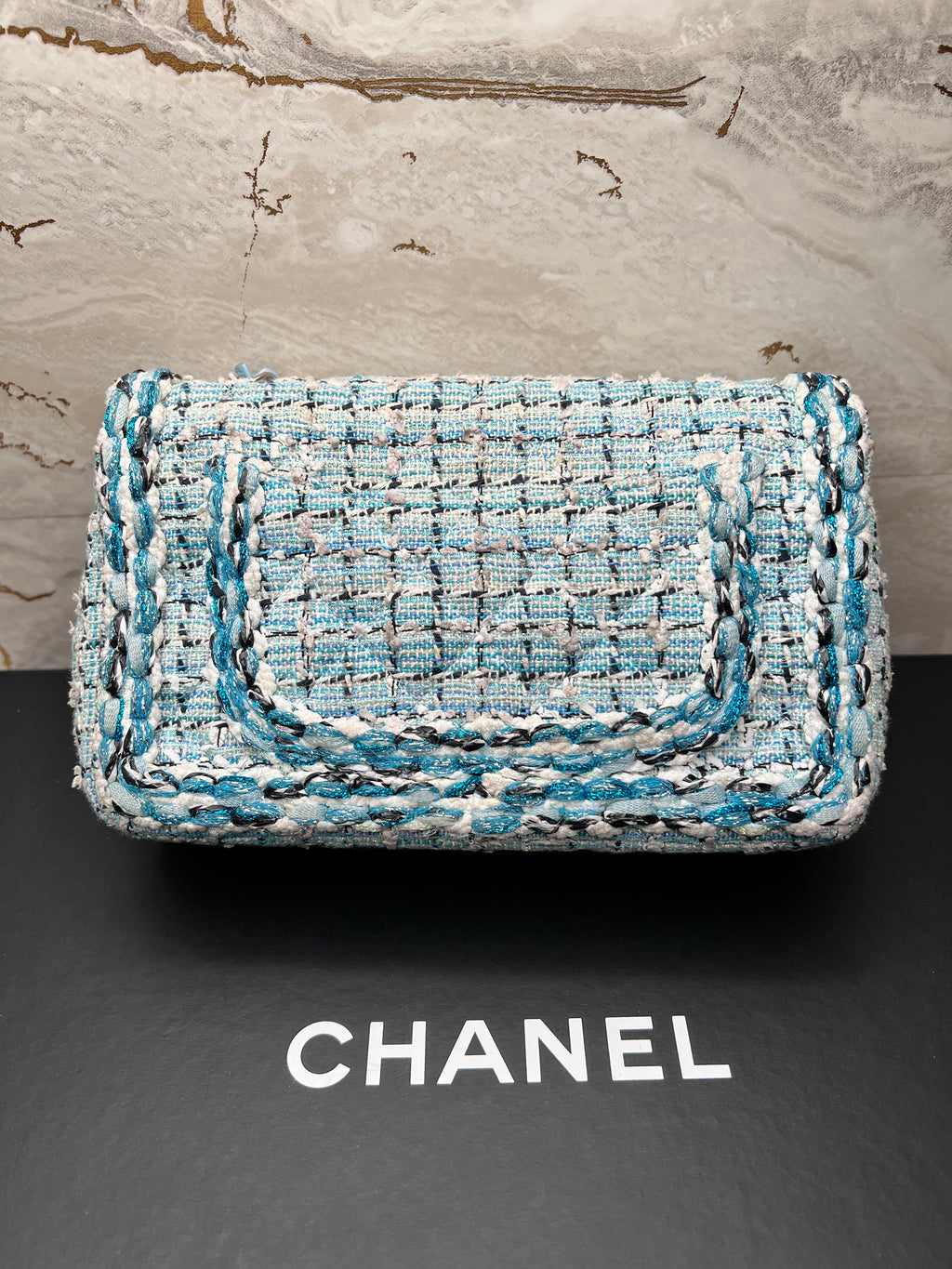 Chanel Tweed Mini Rectangle Bag