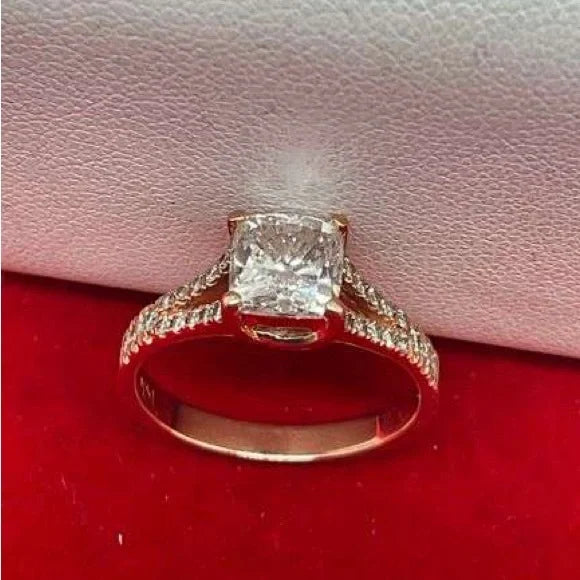 C.G.L certified 1.5 CTTW Natural Diamond Ring image 7