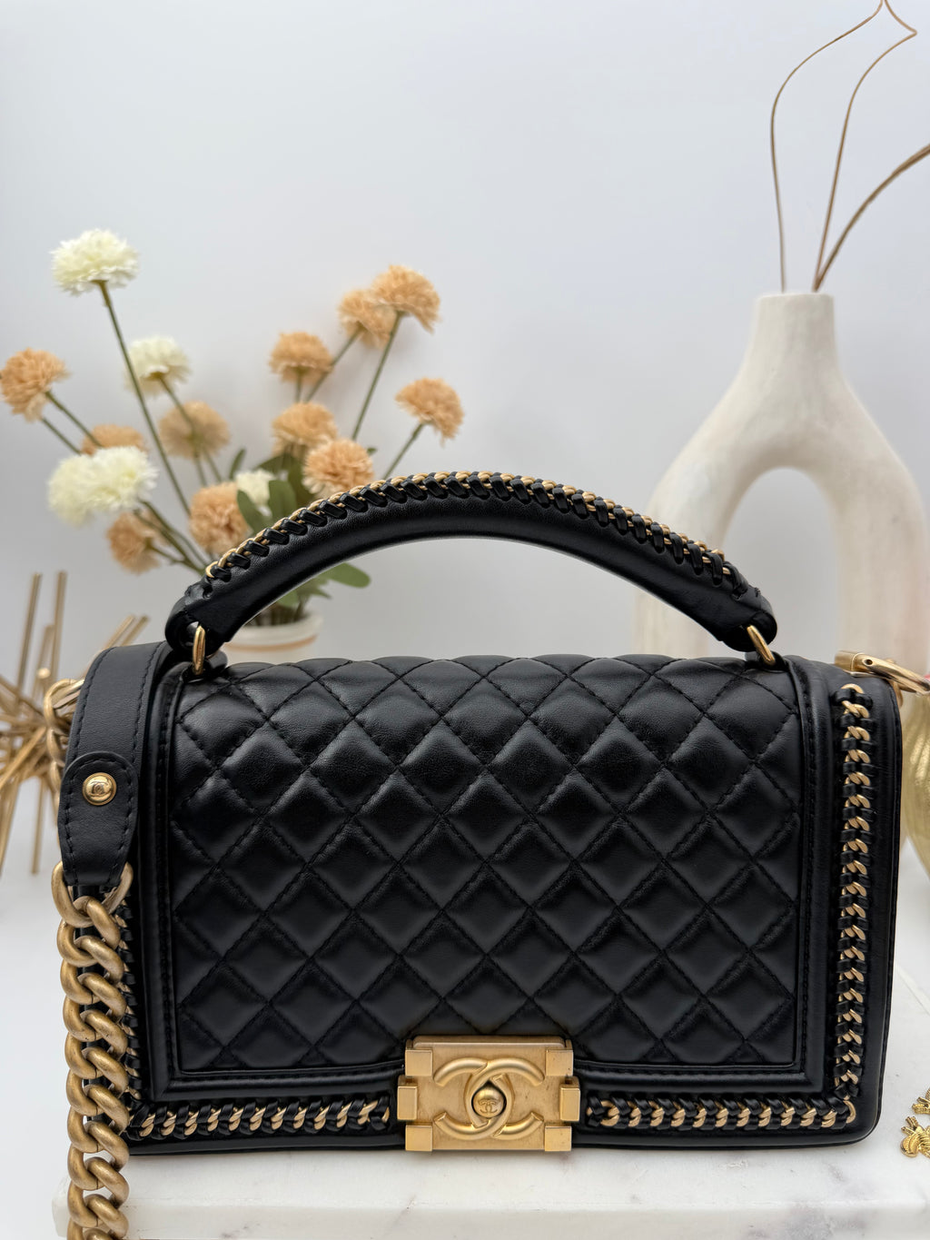 Chanel Boy Bag Top Handle