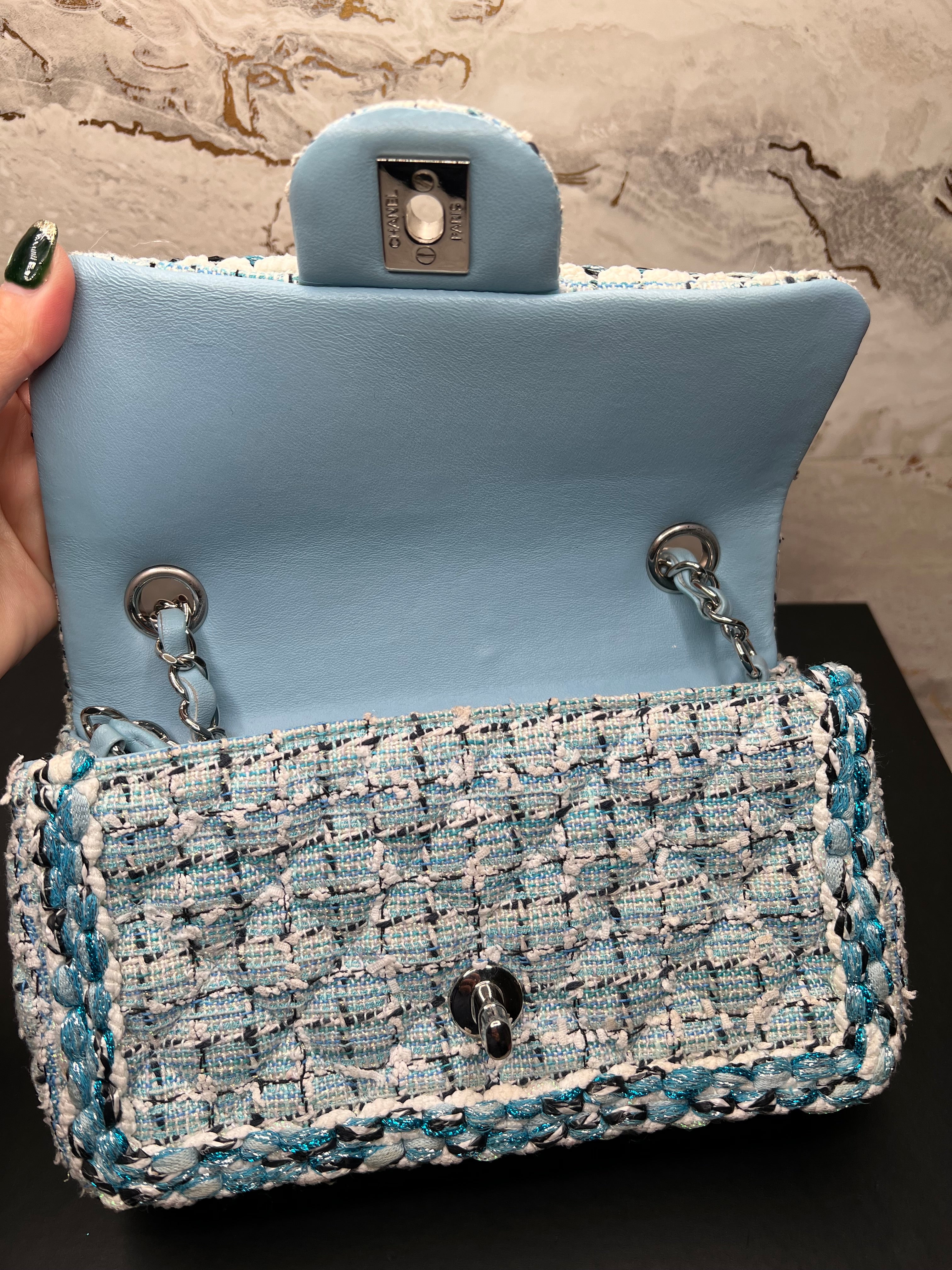 Chanel Tweed Mini Rectangle Bag