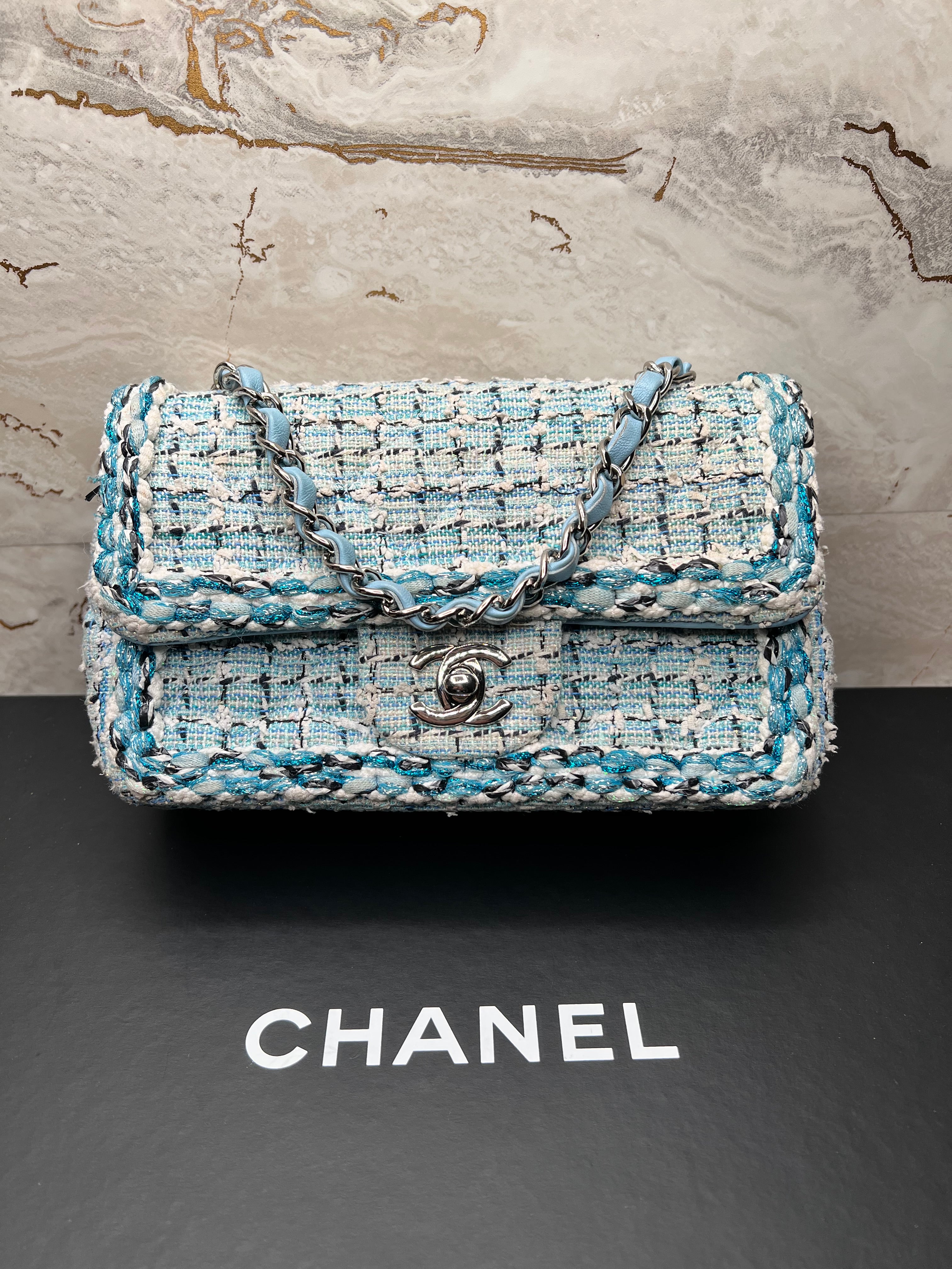 Chanel Tweed Mini Rectangle Bag