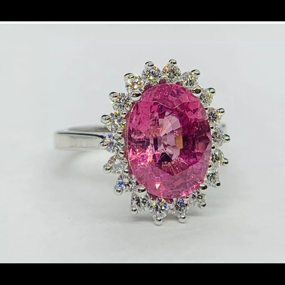 GIA Certified Pink Spinel Ring image 0